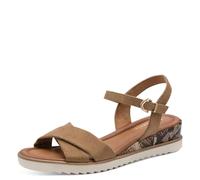 Tamaris Mujer Damen 1-28116-44 Sandalia cuña, Beige, 40 EU