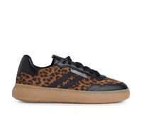 Tamaris Mujer Leopardo Marrón Cuero Negro Moda Rayas Cordones Zapatillas