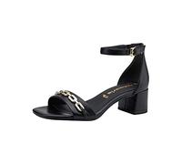 Tamaris Mujer Sandalias, señora Sandalias,TOUCHit,Zapatos de Verano,Correas,Elegantes,Femeninos,tacón Ligero,Black,37 EU