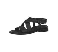 Tamaris Mujer Sandalias, señora Sandalias,TOUCHit,Zapatos de Verano,Sandalias de Verano,cómodas,Planas,Black,37 EU