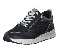 Tamaris Mujer Zapatillas, señora Zapatillas Bajas,Plantilla Desmontable,Plataforma de la Suela,Zapato bajo,Zapato de Calle,Navy Comb,37 EU
