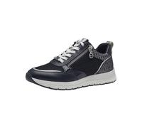 Tamaris Mujer Zapatillas, señora Zapatillas Bajas,Plantilla Desmontable,Plataforma de la Suela,Zapato bajo,Zapato de Calle,Navy Comb,37 EU
