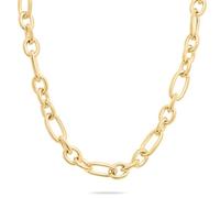 Tamaris Necklace - Collar con aspecto grueso de acero inoxidable - IP Gold - Cadena de eslabones ajustable hasta 45 cm - resistente al agua y agradable para la piel