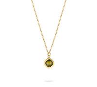 Tamaris Necklace - Collar con colgante de circonita brillante de acero inoxidable - IP Gold - Cadena de ancla ajustable hasta 50 cm - resistente al agua y agradable para la piel