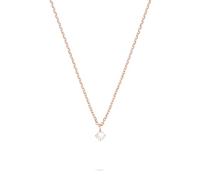 Tamaris Necklace - Halskette mit funkelndem Anhänger aus Edelstahl - IP Roségold - Ankerkette verstellbar bis 43 cm - wasserdicht & hautfreundlich