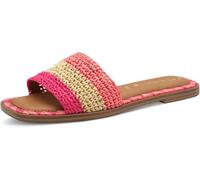 Tamaris Pantolette Damen Flach, Pink Comb, 6 UK
