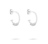 Tamaris Pendientes de aro con bolas TJ-0546-E-15 plata 925, 1,5 cm, Plata, Sin piedra preciosa