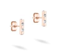 Tamaris pendientes de botón con Glasstein TJ-0567-E-10 IP oro rosa