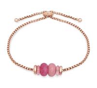 Tamaris Pulsera elegante de acero inoxidable pulido - IP oro rosa - Cadena ajustable hasta 21 cm - resistente al agua y respetuosa con la piel