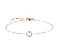 Tamaris Pulsera elegante de acero inoxidable pulido - IP oro rosa - Cadena de ancla ajustable hasta 21 cm - resistente al agua y respetuosa con la piel