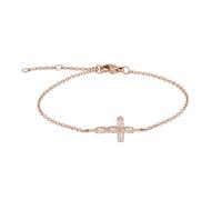 Tamaris Pulsera elegante de acero inoxidable pulido - IP oro rosa - Cadena de ancla ajustable hasta 21 cm - resistente al agua y respetuosa con la piel