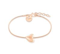Tamaris Pulsera elegante de acero inoxidable pulido - IP oro rosa - Cadena de serpiente ajustable hasta 21 cm - resistente al agua y respetuosa con la piel