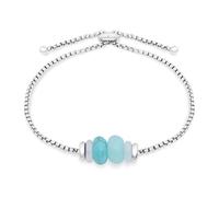 Tamaris Pulsera elegante de acero inoxidable pulido - Plata - Cadena ajustable hasta 21 cm - resistente al agua y respetuosa con la piel