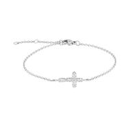 Tamaris Pulsera elegante de acero inoxidable pulido - plata - cadena de ancla ajustable hasta 21 cm - resistente al agua y agradable para la piel