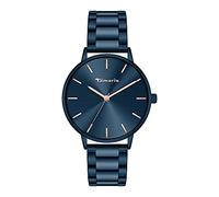 Tamaris Reloj analógico de Cuarzo para Mujer con Correa de Acero Inoxidable, Azul, 36 mm, Moderno