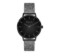 Tamaris Reloj analógico de Cuarzo para Mujer con Correa de Acero Inoxidable TT-0150-MQ, Negro