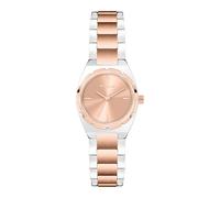 Tamaris Reloj analógico de Cuarzo para Mujer con Correa de Acero Inoxidable TT-0170-MQ, Bicolor Plata/Oro Rosa