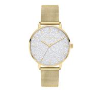 Tamaris Reloj analógico de Cuarzo para Mujer con Correa de Acero Inoxidable TT-0192-MQ, Dorado