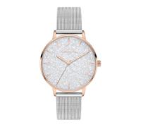 Tamaris Reloj analógico de Cuarzo para Mujer con Correa de Acero Inoxidable TT-0194-MQ, Acero Inoxidable Bicolor/Oro Rosa