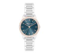 Tamaris Reloj de Mujer - Pequeña, Deportiva-Elegante Reloj de Pulsera 30mm, Band de Acero Inoxidable, Zirkoniasteine 3 ATM Wasserdicht