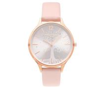Tamaris Reloj de Mujer - Redondo - Oro Rosa - 34 mm - Elegante Reloj de Mujer de Metal con Movimiento de Cuarzo - Reloj analógico - Resistente al Agua 3 ATM - Resistente a los arañazos