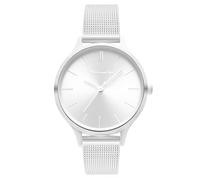 Tamaris Reloj de Mujer - Redondo - Plata - 34 mm - Elegante Reloj de Mujer de Metal con Movimiento de Cuarzo - Reloj analógico - Resistente al Agua 3 ATM - Resistente a los arañazos