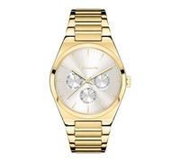 Tamaris Reloj de Mujer - Reloj Redondo de Cuarzo para Mujer con Correa de Acero Inoxidable, Dorado, 38 mm, Oro Multifunction