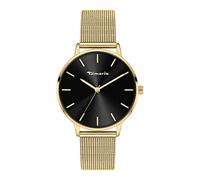 Tamaris Reloj de Mujer - Schlichte, runde Reloj de Pulsera para Mujer 36 mm - Reloj de Pulsera con Acero Inoxidable Meshband en Plata, Gold, Oro Rosa, Negro, Azul, Verde, Violeta UVM, wasserfest