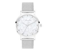 Tamaris Reloj de Pulsera analógico para Mujer, 38 mm, Malla Plateada/trébol, Malla Plateada/trébol
