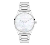 Tamaris Reloj de Pulsera analógico para Mujer con Mecanismo de Cuarzo de Acero Inoxidable, Plata, 38 mm, Esfera Blanca de nácar