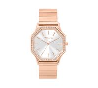 Tamaris Reloj Mujer, Elegante Reloj de Pulsera con Circonitas y Correa Metálica Auto-Ajustable, Resistente al Agua 3ATM