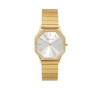 Tamaris Reloj Mujer, Elegante Reloj de Pulsera con Circonitas y Correa Metálica Auto-Ajustable, Resistente al Agua 3ATM