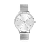 Tamaris Reloj Mujer - Reloj de Pulsera Redondo Simple 36 mm - Reloj con Correa de Malla de Acero Inoxidable en Plateado, Dorado, Oro Rosa, Negro, Azul, Verde, Morado y más, Resistente al Agua