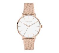 Tamaris Reloj para Mujer con Correa De Cuero - Redonda Sencillo Reloj De Pulsera para Mujeres 36 Mm - Reloj De Pulsera En