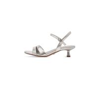 Tamaris Damen 1-28314-46, Sandalia con talón Mujer, Platino, 40 EU
