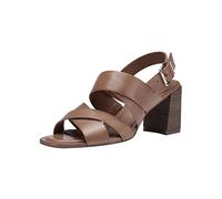Tamaris Sandalette, Sandalia Mujer, Cream Croco, 39 EU