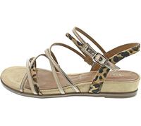 Sandalias planas de varias correas Mujer Talla 41. Color Marron