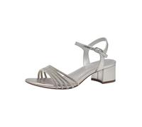 Tamaris Sandalia 1-28103-42 amplia, Platino plateado, 39 EU
