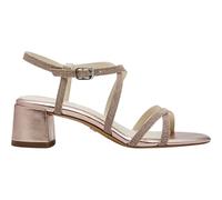 Tamaris Sandalias Con Tacón para Mujer, Textil, Rosa Purpurina, 38 EU