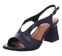 Tamaris Sandalias de mujer de piel negra, tacón medio 7 cm, 28316, Negro , 39 EU
