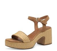 Tamaris Sandalia de tacón para mujer 1-28311-44, TAN, 37 EU, marrón, 37 EU