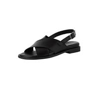 Tamaris Damen 1-28102-44, Sandalias Planas Mujer, Piel Negra, 40 EU