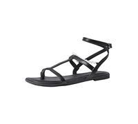 Tamaris Sandalia plana para mujer 1-1-28155-38, Negro, 39 EU