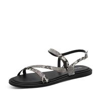 Tamaris Sandalia plana para mujer 1-28124-46, Grey Snake, 37 EU