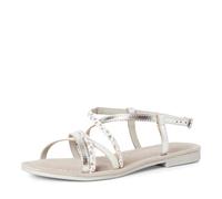 Tamaris Sandalia plana para mujer 1-28139-44, Silver Comb, talla 41 EU, Color plateado., 41 EU