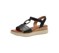 Tamaris Sandalias Comfort Damen KeilsandaleWedge para mujer, Black, 6 UK