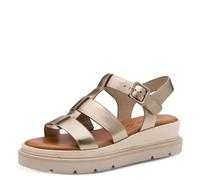 Tamaris Sandalias cómodas para mujer, metálico, 39 EU