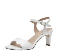 Tamaris Sandalias Con Tacón para Mujer, Sintéticas, Blanco Mate, 40 EU