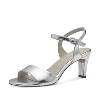 Tamaris Sandalias Con Tacón para Mujer, Sintéticas, Plateado, 38 EU