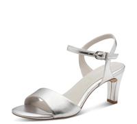 Tamaris Sandalias Con Tacón para Mujer, Sintéticas, Plateado, 40 EU